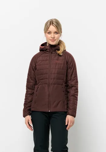 Funktionsjacke JACK WOLFSKIN LAPAWA INS HOODY W - Damen Funktionsjacke aus 100% recyceltem Material, leicht, winddicht und wasserabweisend, ideal für aktive Outdoor-Aktivitäten.