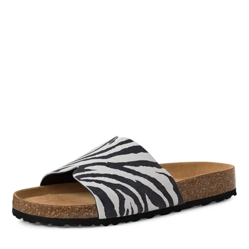 Tamaris Pantolette Damen Flach schwarz, EU 41 - Pantoletten für Damen, aus hochwertigen Materialien für Langlebigkeit und Tragekomfort, mit bequemer Decksohle für ein angenehmes Laufgefühl und optimale Flexibilität.