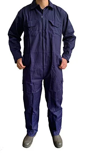 Turners Arbeitsoverall für Herren, Marineblau, für Lagerhaus, Garage, Studenten