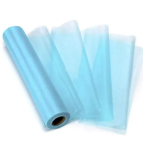 Organza Stoff Blau, Rolle Organza Schiere Stoff Stuhl Schärpe Band DIY Tüll Rolle Hochzeit Tüllband, 26m x 29cm