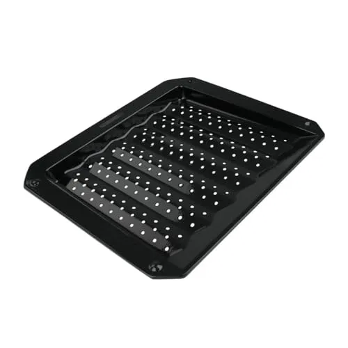 FMprofessional Grillblech 38x33cm, emailliert - Ideal für perfektes Grillen - Backblech aus emailliertem Material, hitzebeständig und leicht zu reinigen, perfekt für Grillliebhaber.