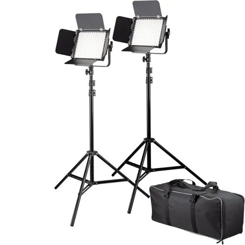 BRESSER Fotostudio-Box BRESSER BR-600MB Flächenleuchte Dual Kit