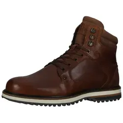 Bullboxer Stiefelette Leder/Textil - Robuste Wanderschuhe - Wanderschuhe aus hochwertigem Leder und isolierendem Textil, ideal für Komfort und Stil. Mit herausnehmbarer Decksohle und coolem Lagen-Look für Deinen perfekten Auftritt.