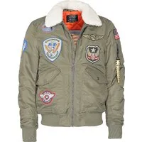 Top Gun Herren Bomberjacke Tg23005 Olive, XL - Funktionsjacke mit abnehmbarem Kunstfellkragen und hochwertigen Patches, ideal für einen stylischen und warmen Look in der Übergangszeit.