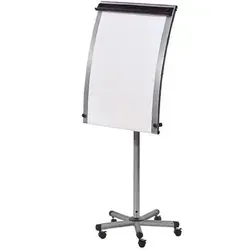 Flipchart 70x100cm mobil mit Papierrolle - Präsentation: Mobiles Flipchart mit patentiertem Abrollsystem und stabiler Stahlkonstruktion, ideal für flexible Einsatzorte und hohe Mobilität.
