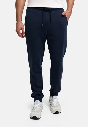 Indicode Herren Eberline Jogginghose - Komfortable Trainingshose für Männer in Navy, XL - Hochwertige Jogginghose aus 60% Baumwolle mit elastischem Bund und zwei praktischen Taschen. Ideal für Fitness oder Freizeit, bietet sie perfekten Komfort und moderne Styles für jeden Tag.