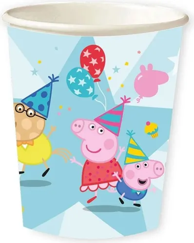 Partybecher Becher  Peppa Pig 250 ml 8 Becher von Riethmueller