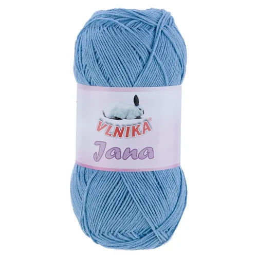 VLNIKA 100g Strickgarn Jana Häkelgarn Strickwolle Häkelwolle, Farbauswahl Häkelwolle, 330 m, hellblau