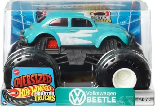 Hot Wheels Monster Trucks Spielzeugfahrzeug, VW Beetle, Maßstab 1:24, für Kinder ab 3 Jahren