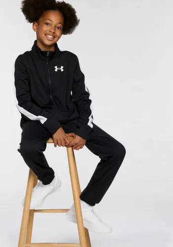 Under Armour EM Knit Track Suit - Schwarz/Weiß, XS - Lange Laufhosen für Kinder mit superweichen Materialien, die Schweiß ableiten und für ein trockenes Tragegefühl sorgen. Ideal für aktives Spielen und Training.