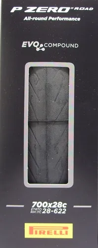 Pirelli P Zero Road 700X28 Drahtreifen Klappbar, Schwarz - Fahrradreifen mit hervorragendem Grip und Pannenschutz, ideal für sportliche Straßenfahrten und lange Touren.