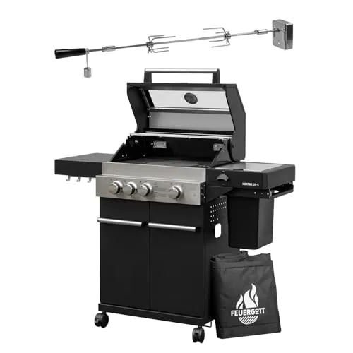 Feuergott Gasgrill Hektor 3B-S mit Drehspieß von FEUERGOTT