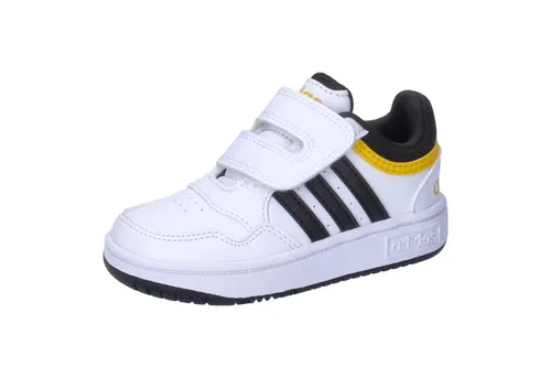 adidas Performance Kinder Sneaker HOOPS 3.0 CF I - Stylischer Sneaker für Babys und Kleinkinder mit leichtem Synthetikleder-Obermaterial und praktischem Klettverschluss für einfaches An- und Ausziehen.