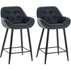CLP 2er Set Barhocker Gibson in silber von CLP