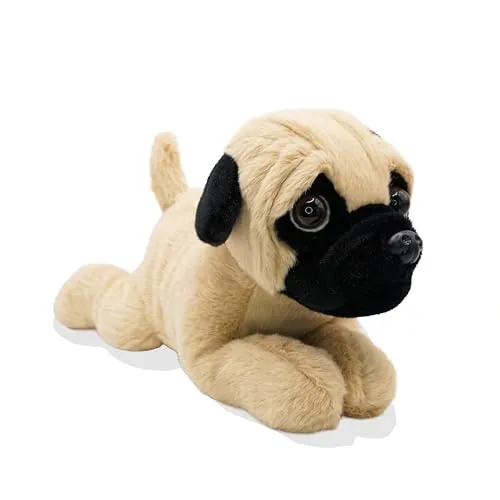 L&B Supersüß, liegender Mops Kuscheltier, plüsch 23 cm