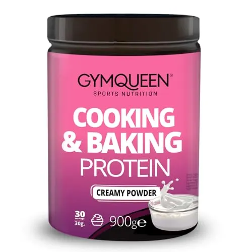 GymQueen Protein Cooking Cream 900g - Molkenproteine mit 26 g Protein pro Portion, ideal zum Kochen und Backen, fett- und kalorienärmer als herkömmliche Sahne und vielseitig einsetzbar.