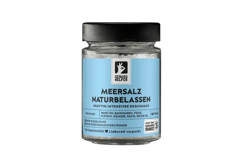 Bremer Gewürzhandel Gewürz Meersalz naturbelassen, gemahlen, im Glas, 180 g