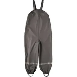 BMS Regen- und Matschlatzhose Regenlatzhose - Matschhose für Kinder 100% wasserdicht nachhaltig (1-tlg) mitwachsend durch einstellbare Hosenträger grau 110