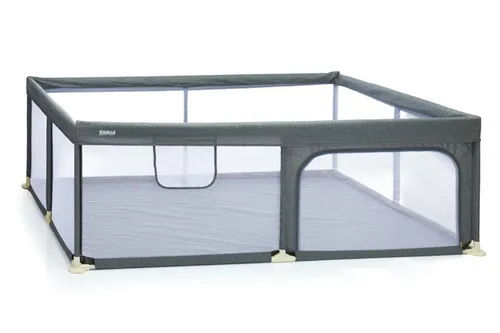 Fillikid Laufstall Laufgitter groß 180 x 120 cm Exklusiv in grau von Fillikid