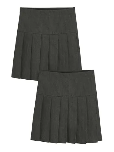 NEXT 2er-Pack Faltenröcke Grey Longer Length 6 Jahre von NEXT