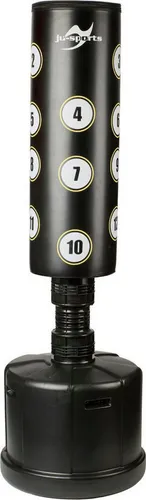 Ju-Sports Standboxsack Boxing Punch Bag (Packung, 2-tlg) - Hochwertiger Standboxsack aus PU Kunstleder mit EVA Schaumstofffüllung. Der stabile Standfuß aus Kunststoff kann mit bis zu 100 kg gefüllt werden und sorgt für sicheren Halt bei jedem Schlag.