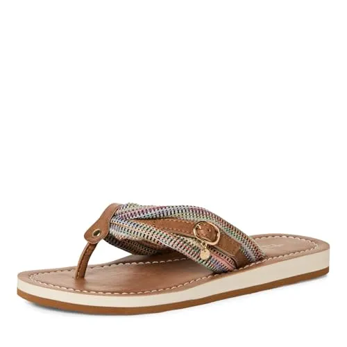 Tamaris Pantolette Damen Zehentrenner in Braun, Größe 36 von Tamaris