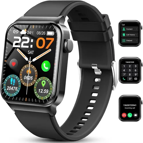 uaue Smartwatch mit Telefonfunktion Fitnessuhr 1.85 HD Display 113 Sportmodi