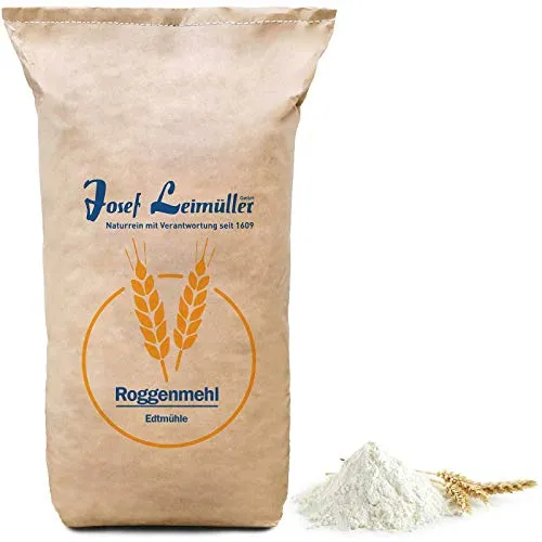 Roggenmehl Type 1150 (DE) 960 (AT) Leimüller Premium Mehl | 100% Naturrein ohne Zusatzstoffe | Ideal als Brotmehl für Roggenbrot | Bäckereiqualität aus Österreich 25 kg