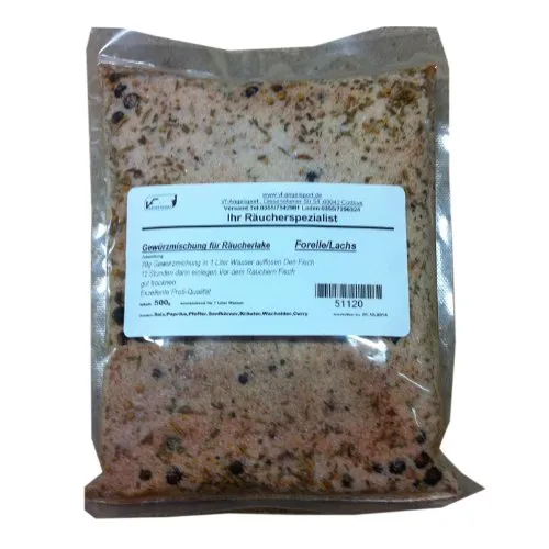Gewürzmischung für Räucherlake Sorte Forelle/Lachs 500g
