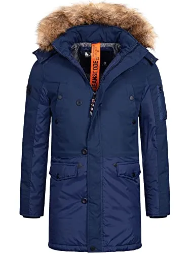 Indicode Winterjacke Jarl braun XXL (58) - Funktionsjacke für die kalte Jahreszeit, aus 100% Polyester, mit praktischer Kapuze und Regular Fit für optimalen Tragekomfort.