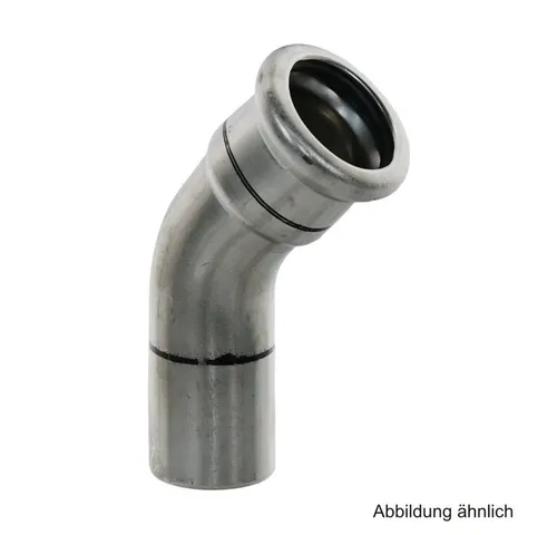 VSH Wasserrohr VSH XPress Edelstahl 304, R2412 Bogen 45° I-A, 28 mm