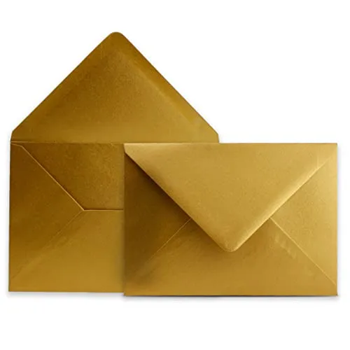 Briefumschläge DIN C6 Gold