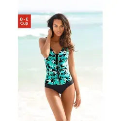 Produktbild petite fleur Badeanzug im modischen Floral-Design blau