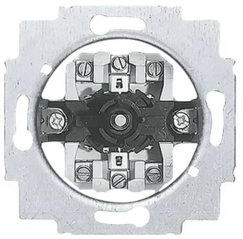 Busch-Jaeger 2712 U Jalousieschalter-Einsatz - 2-poliger Tastrastschalter mit Drehgriff für smartes Wohnen
