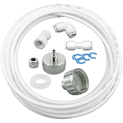 Kühlschrank Wasseranschluss Komplettset mit 5m Schlauch und Messingadapter