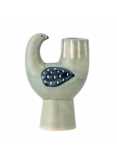 Bloomingville Trudy Kerzenhalter, Blau, Steingut in blau von Bloomingville