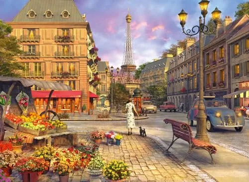 Ravensburger Puzzle 12000198 - Spaziergang durch Paris - 500 Teile Puzzle für Erwachsene und Kinder ab 12 Jahren, Stadt-Puzzle Paris