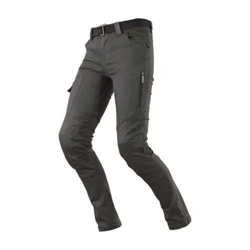 LS2 Straight Motorrad Textilhose 3XL - Motorradhose in schwarz-grau, mit Aramidverstärkung an den Knien und Gürtel zur Hüftweitenverstellung für optimalen Sitz und Sicherheit.