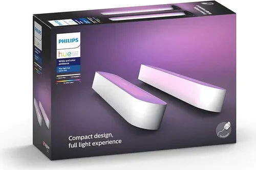 Hue Play Lightbar Doppel Pack - LED Stimmungslichter in Weiß, 16 Millionen Farben, flexibel einsetzbar und lange Lebensdauer bis zu 25.000 Stunden