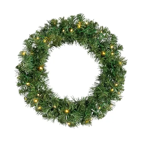 LED Tannenkranz 45 cm in grün von Spetebo