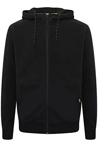 Indicode IDLando Herren Fleecejacke Sweatjacke Jacke mit hochabschließendem Kragen aus hochwetigem Fleece-Material, Größe:2XL, Farbe:Black (999)