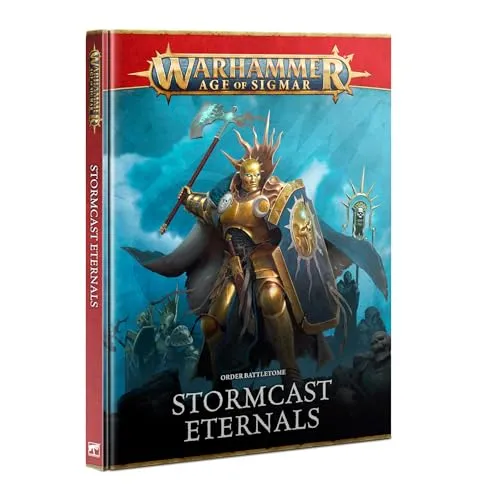 Games Workshop Warhammer Age of Sigmar Battletome Stormcast Eternals - Spielzeugfiguren – Umfassendes Hardcover mit 128 Seiten, inklusive Regeln, Lore und exklusiven Armeeregeln für epische Schlachten im Age of Sigmar Universum.