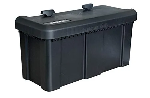 Deichselbox mit 2 Schlösser, Werkzeugkasten für Anhänger Staukiste 23 ltr Anhängerbox, Daken B23-2