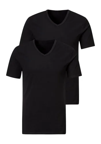 H.I.S Unterziehshirt (2-St) mit V-Ausschnitt und kleinem Logo, Unterhemd, T-Shirt