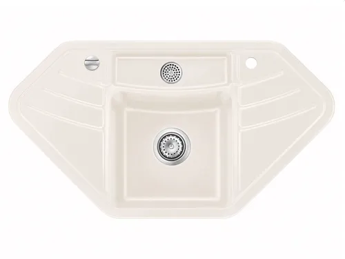 Systemceram Vega Eck Jasmin Keramikspüle von systemceram