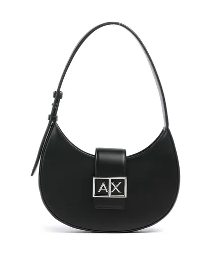 Armani Exchange Jodie Schultertasche - Damen | schwarz XW002565-AF12039-UC001 - Stylische Armani Exchange Jodie Schultertasche aus hochwertigem Lederimitat, ideal für den täglichen Gebrauch. Perfekt für modebewusste Frauen, die Funktionalität und Design schätzen.