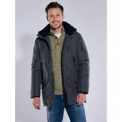 engbers Herren Funktionsjacke mit abnehmbarer Kapuze Schwarz regular uni - 60