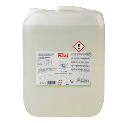 Almawin Klar - Waschmittel Color 10L - Waschmittel für farbige Textilien, hervorragende Waschkraft ab 30 °C, pflegt Textilfasern und schützt vor Verblassen - für dauerhafte Farbbrillanz. Vegan und dermatologisch getestet.