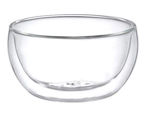 Produktbild Schäfer Elektronik Snackschale 2-tlg doppelwandiges Glasschalen-Set 310ml – Stilvoll und vielseitig