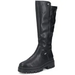 Rieker Winterstiefel Langschaftstiefel mit Stretch, TEX-Membrane schwarz 38 EU - Stiefel mit TEX-Membrane, wasserabweisend und winddicht, ideal für kalte Tage, bequem dank gepolsterter Innensohle und elastischem Schaft.